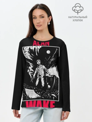 Лонгслив женский. Хлопок / ALAN WAKE ART