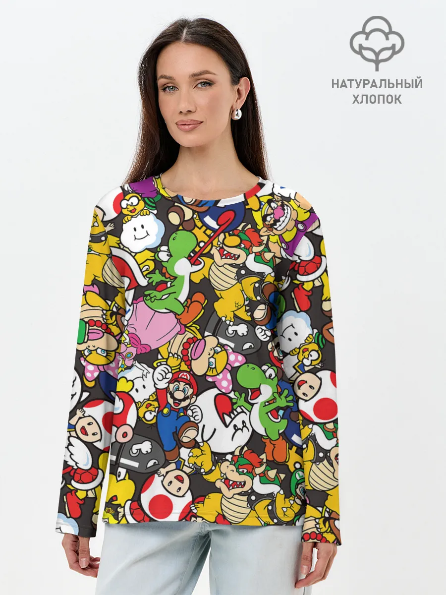 Лонгслив женский. Хлопок / Mrio ALLSTARS