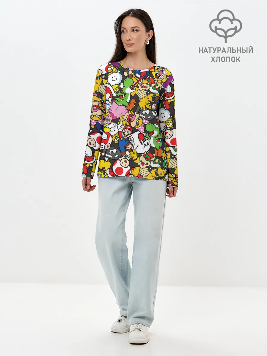 Лонгслив женский. Хлопок / Mrio ALLSTARS