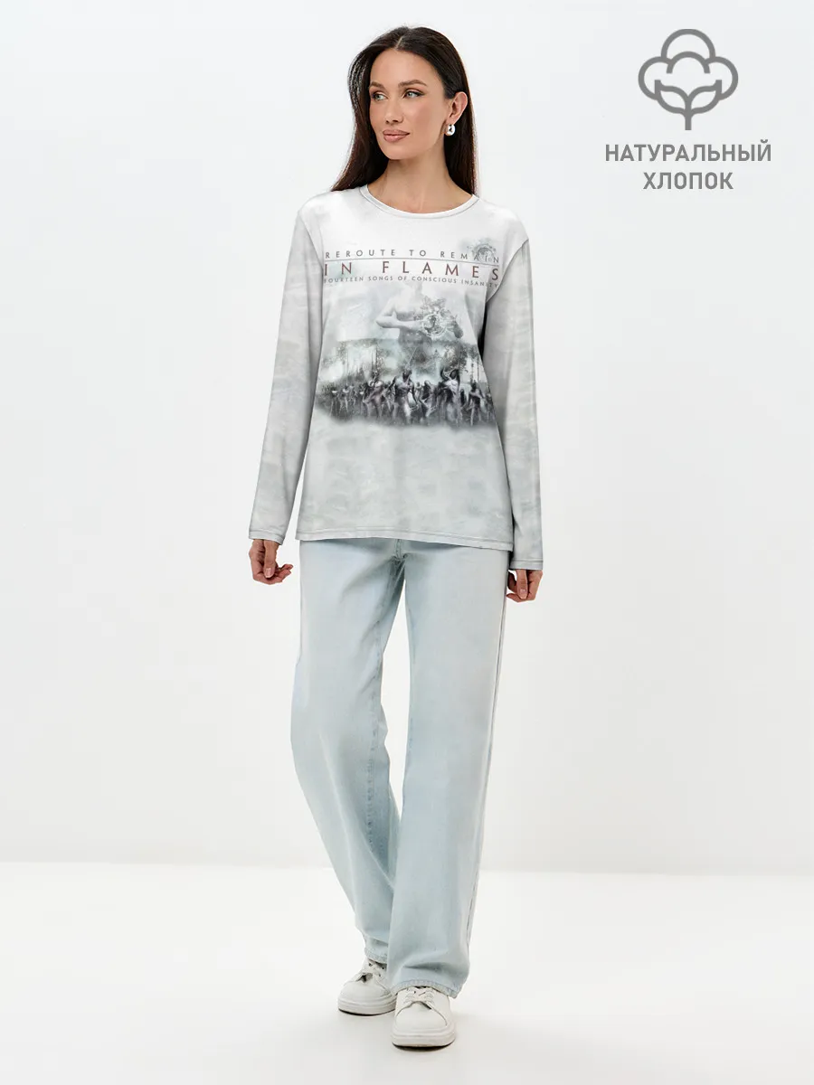 Лонгслив женский. Хлопок / Reroute to Remain - In Flames
