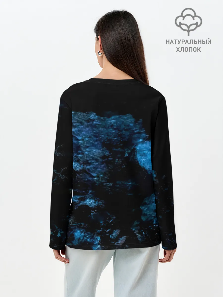 Лонгслив женский. Хлопок / Subterranean - In Flames