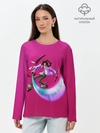 Лонгслив женский. Хлопок / Shaman King here