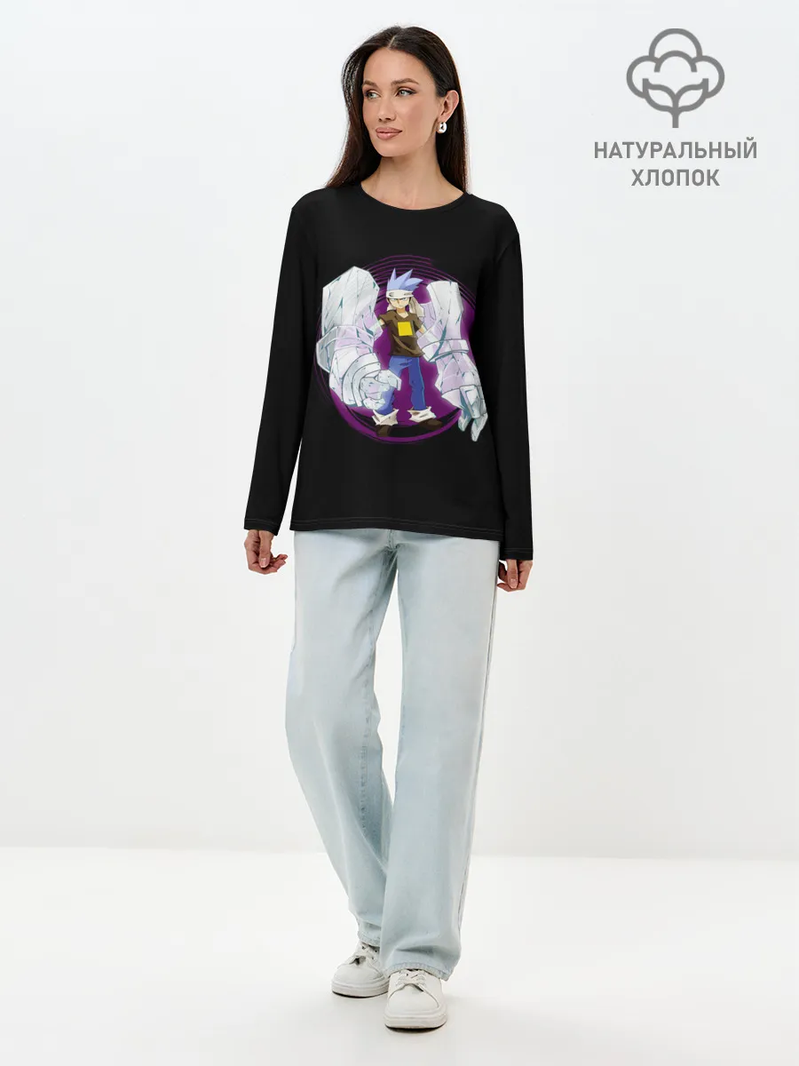 Лонгслив женский. Хлопок / ХОРОКЭУ УСУИ