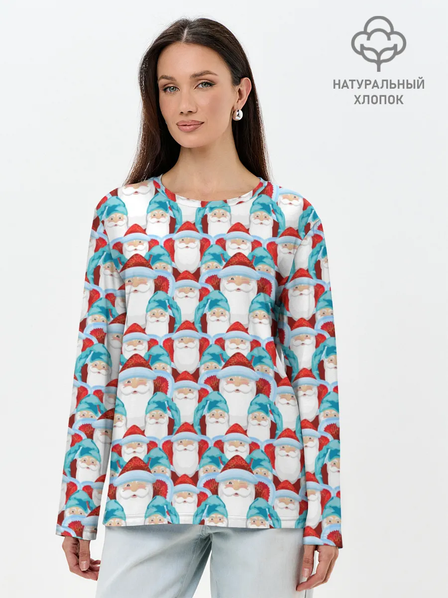 Лонгслив женский. Хлопок / Дедушки Морозы