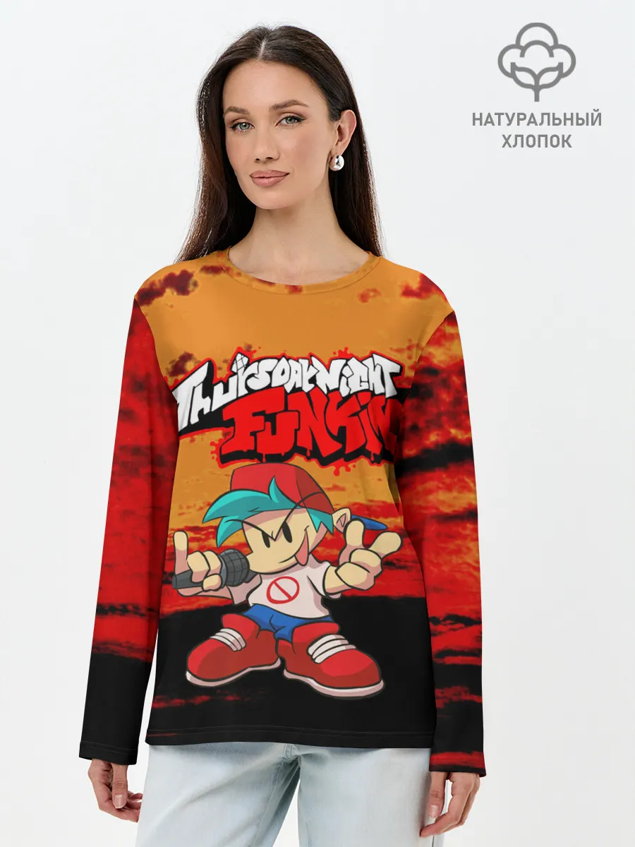 Лонгслив женский. Хлопок / Friday Night Funkin.