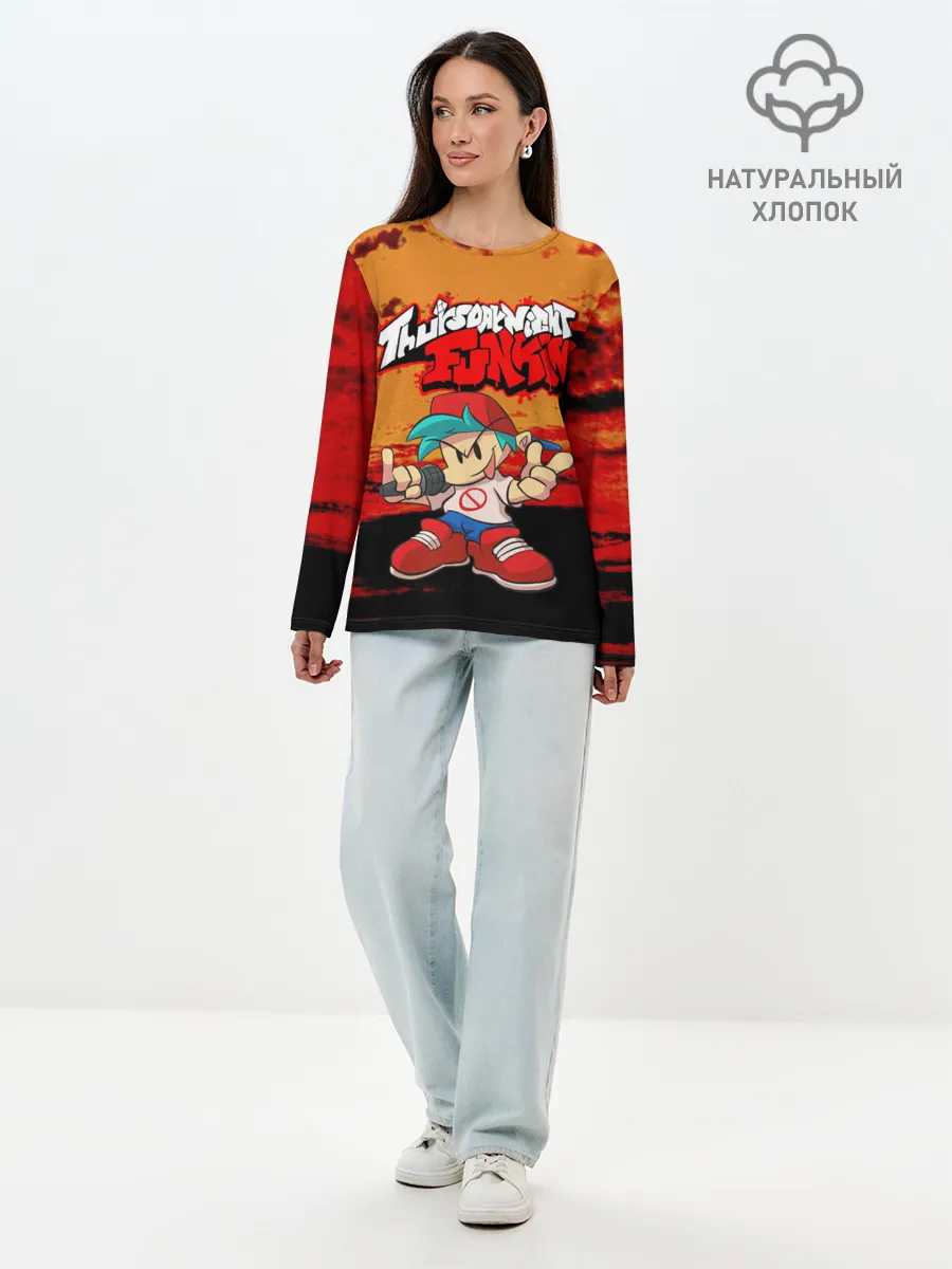 Лонгслив женский. Хлопок / Friday Night Funkin.