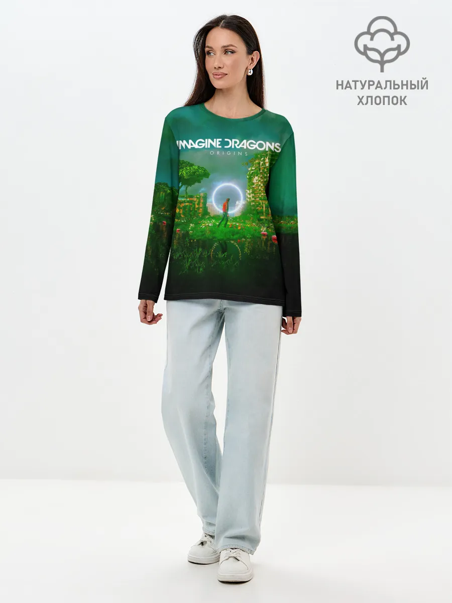 Лонгслив женский. Хлопок / Origins - Imagine Dragons