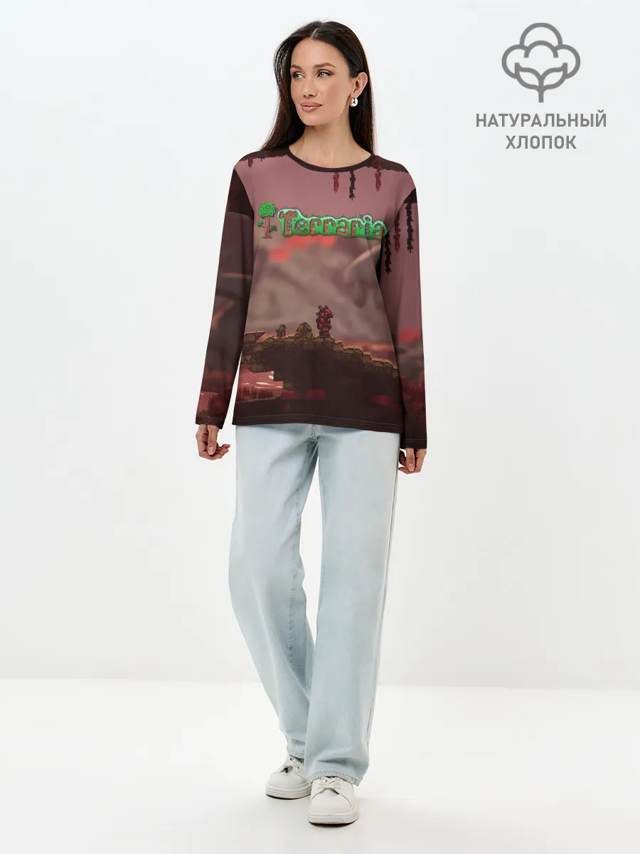 Лонгслив женский. Хлопок / Terraria | Тэррария