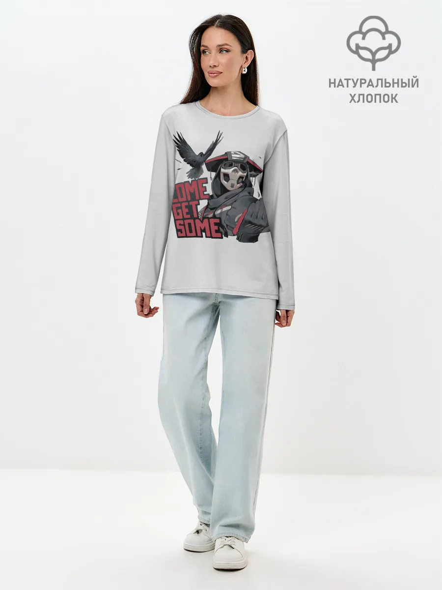 Лонгслив женский. Хлопок / Come get same