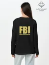 Лонгслив женский. Хлопок / FBI. Female Body Inspector.
