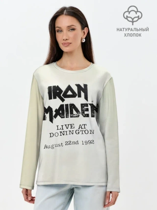 Лонгслив женский. Хлопок / Live at Donington - Iron Maiden