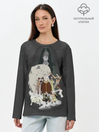 Лонгслив женский. Хлопок / для тебя бессмертный Фуши