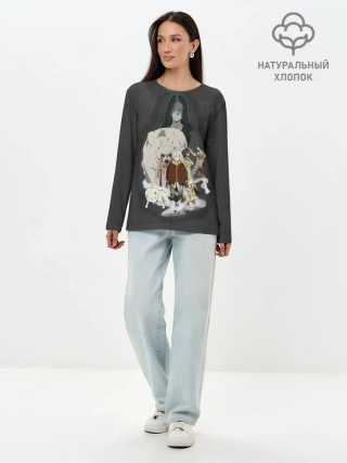 Лонгслив женский. Хлопок / для тебя бессмертный Фуши