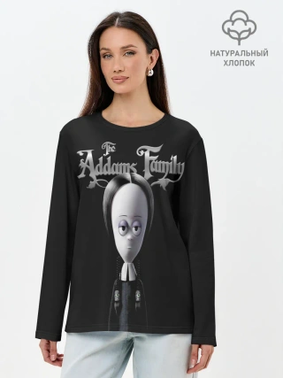 Лонгслив женский. Хлопок / Семейка Аддамс / Addams Family