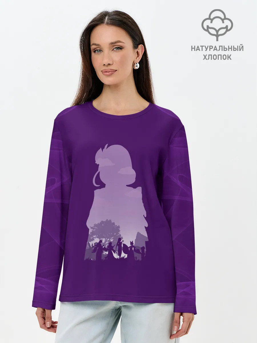 Лонгслив женский. Хлопок / БААЛ | ЭИ | ГЕНШИН