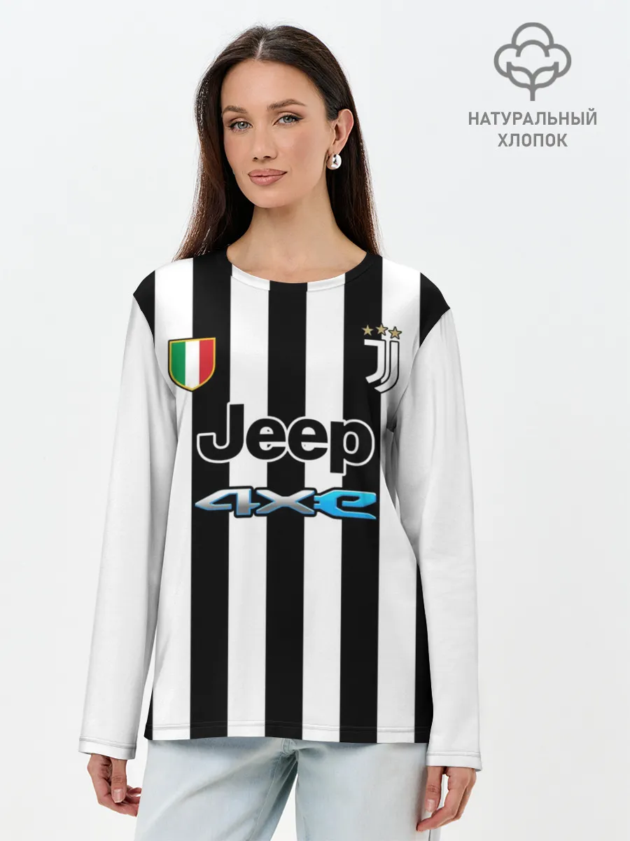 Лонгслив женский. Хлопок / Дибала Ювентус форма 2021/2022