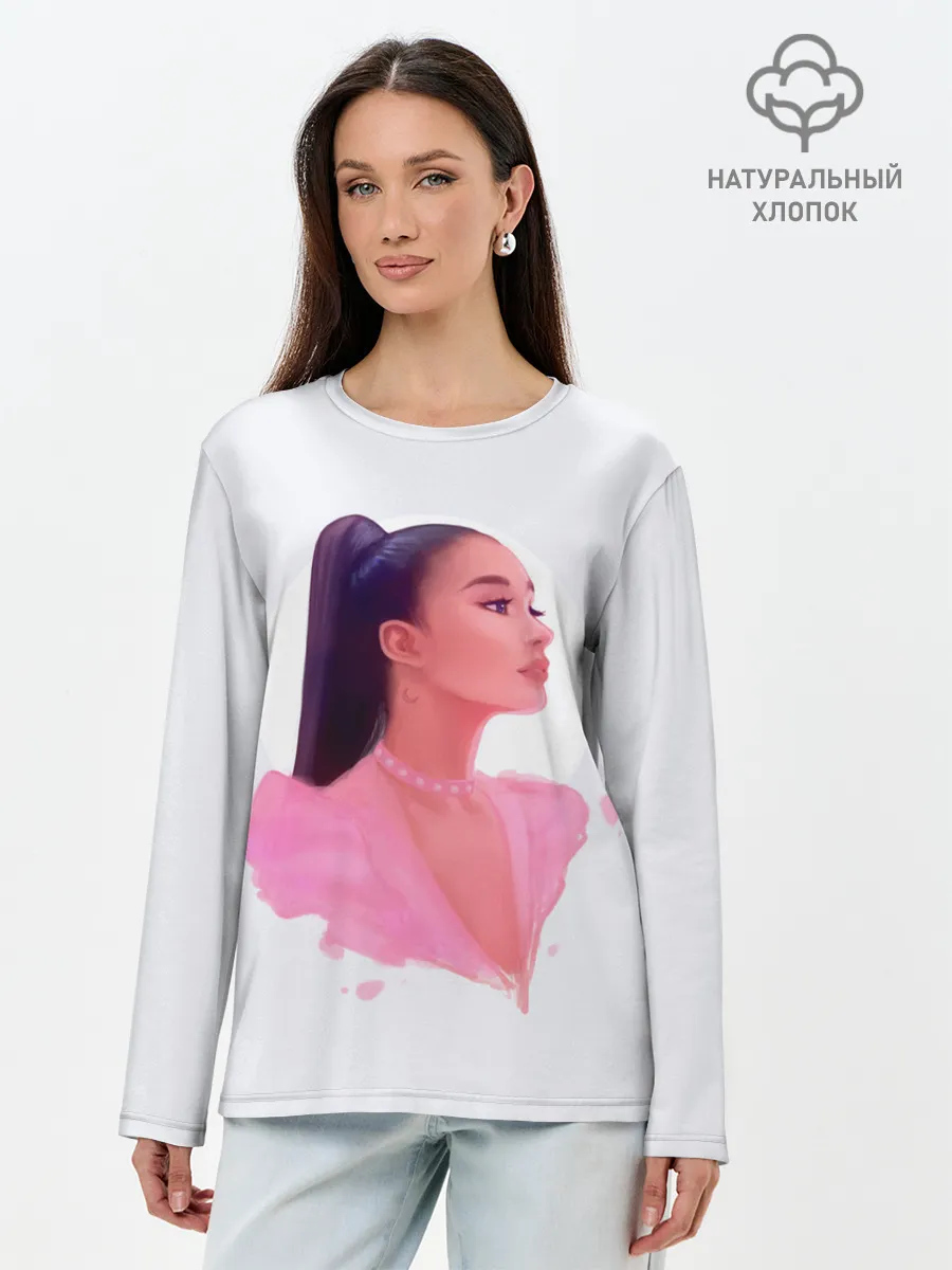 Лонгслив женский. Хлопок / Ариана арт