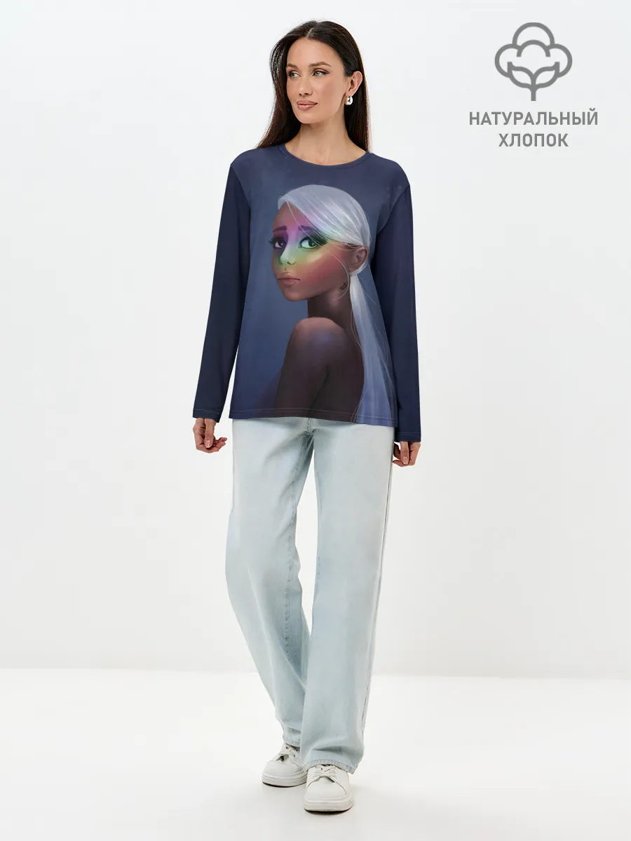 Лонгслив женский. Хлопок / Ариана в тени