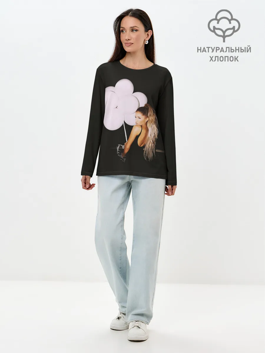Лонгслив женский. Хлопок / Ариана с шариками
