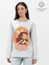 Лонгслив женский. Хлопок / Рисунок Арианы