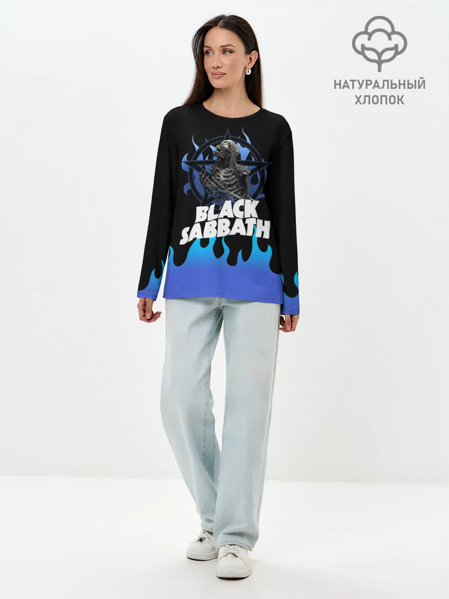 Лонгслив женский. Хлопок / Black Sabbath | Heavy Metal