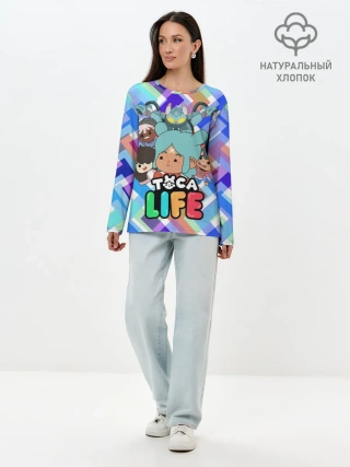 Лонгслив женский. Хлопок / Toca Boca | Тока Бока