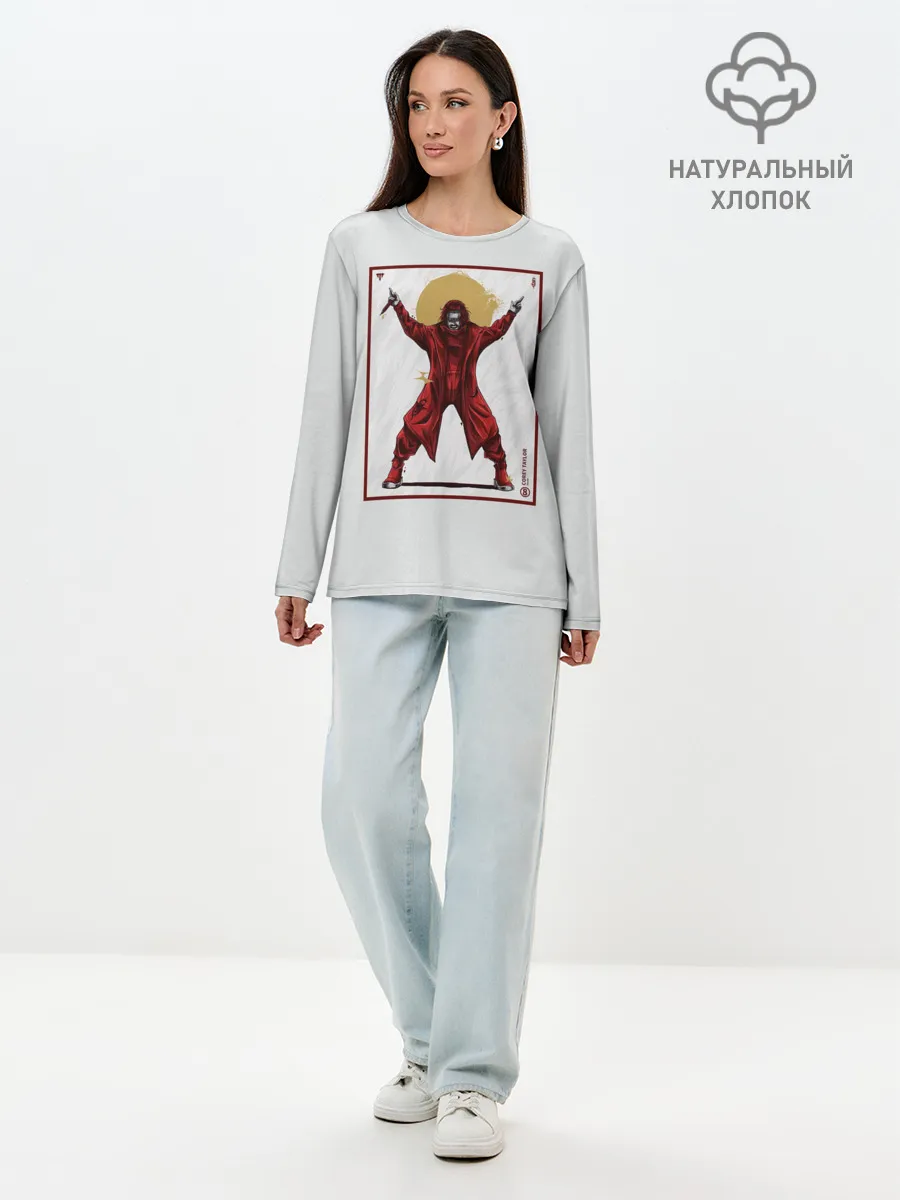 Лонгслив женский. Хлопок / SLIPKNOT | COREY TAYLOR