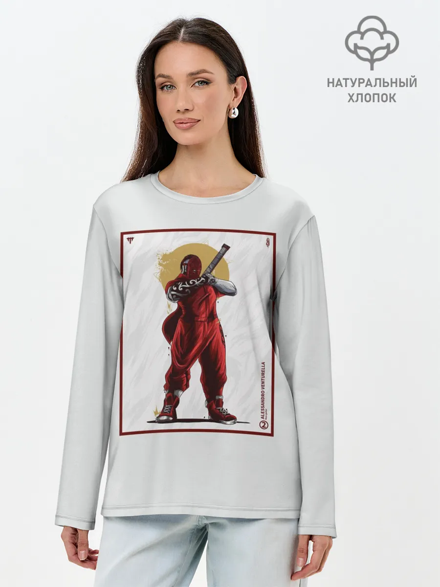 Лонгслив женский. Хлопок / SLIPKNOT | Alessandro Venturella