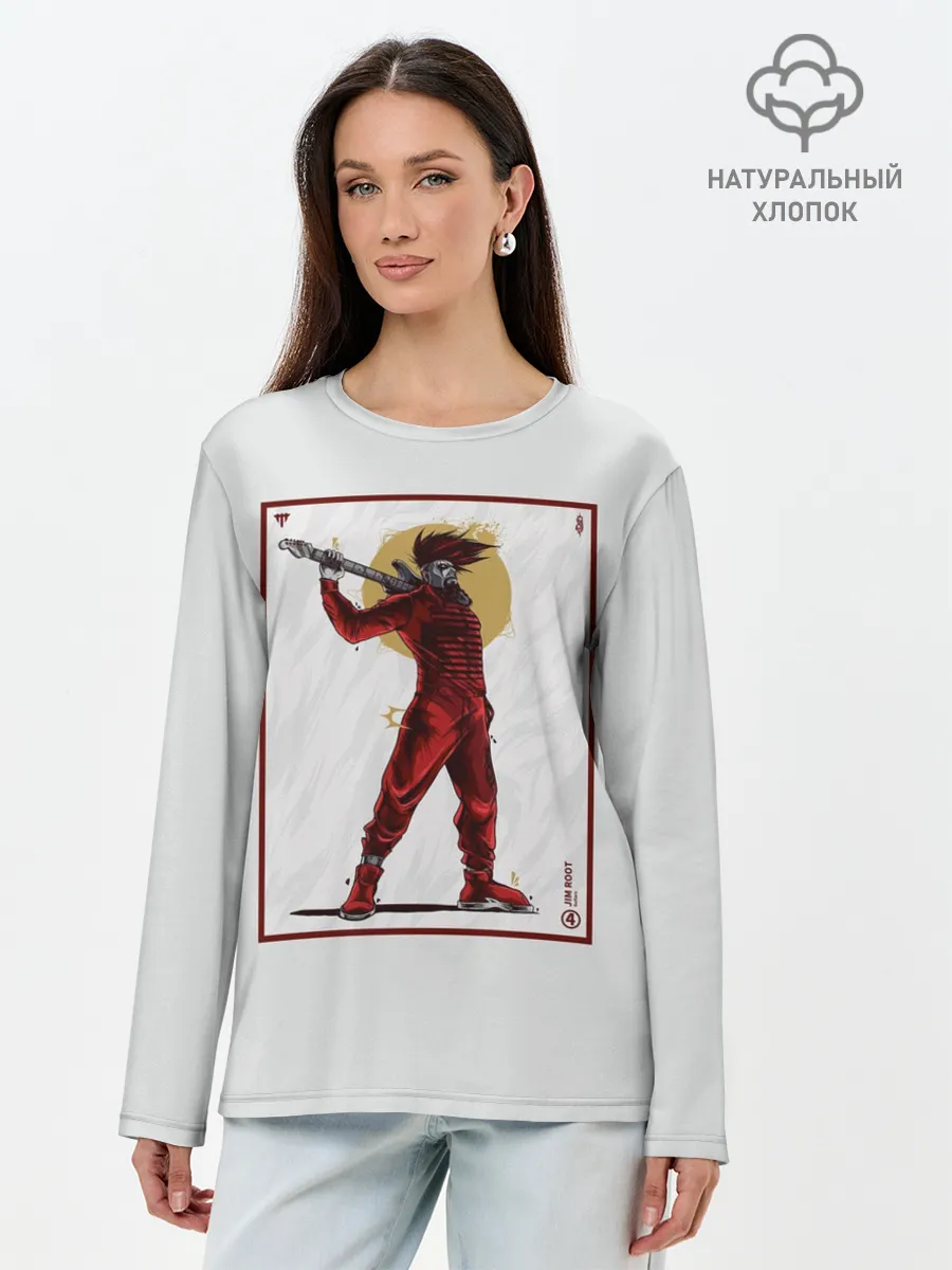Лонгслив женский. Хлопок / SLIPKNOT | Jim Root