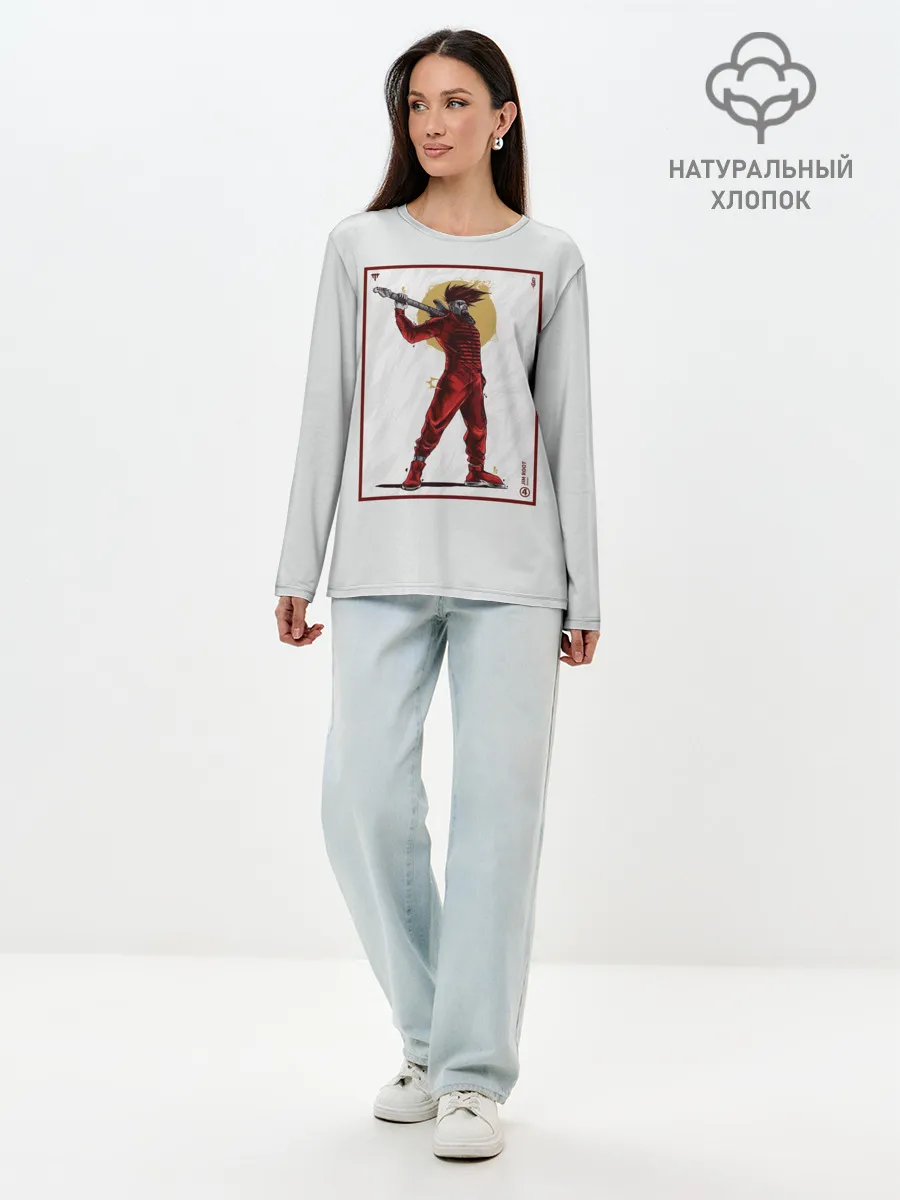 Лонгслив женский. Хлопок / SLIPKNOT | Jim Root