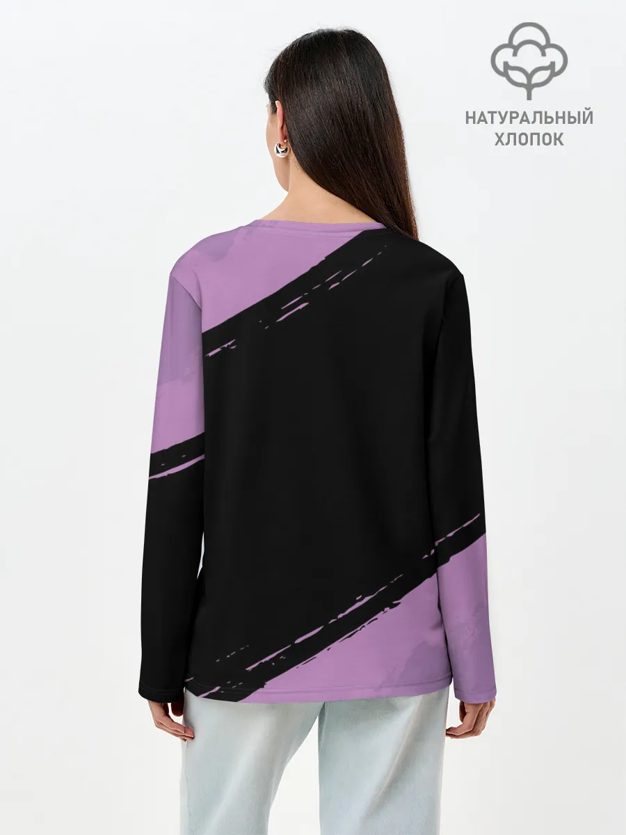 Лонгслив женский. Хлопок / Dab Unicorn Halloween