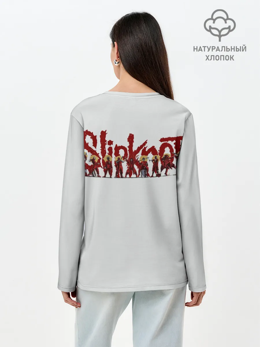 Лонгслив женский. Хлопок / SLIPKNOT | Shawn Crahan
