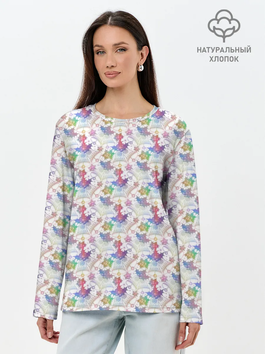 Лонгслив женский. Хлопок / Merry Christmas