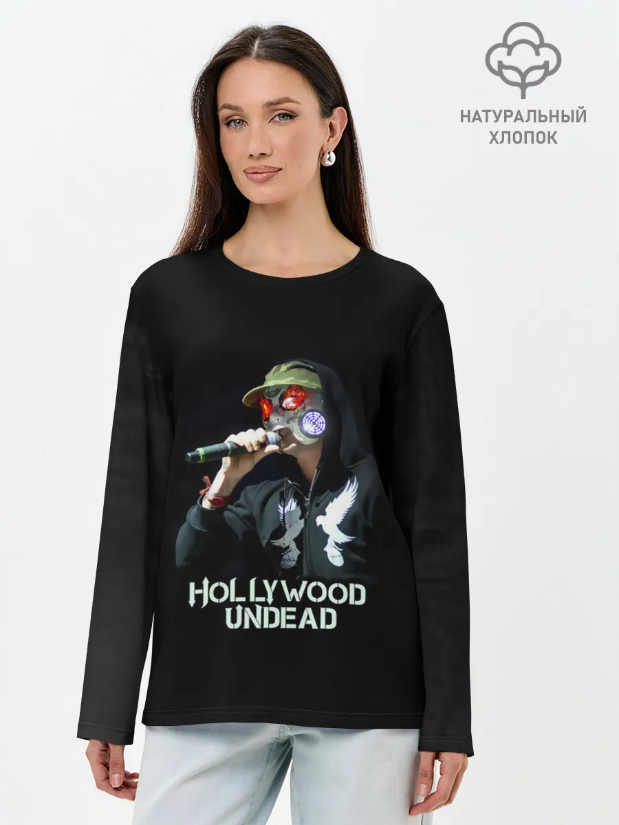Лонгслив женский. Хлопок / J-Dog Hollywood Undead