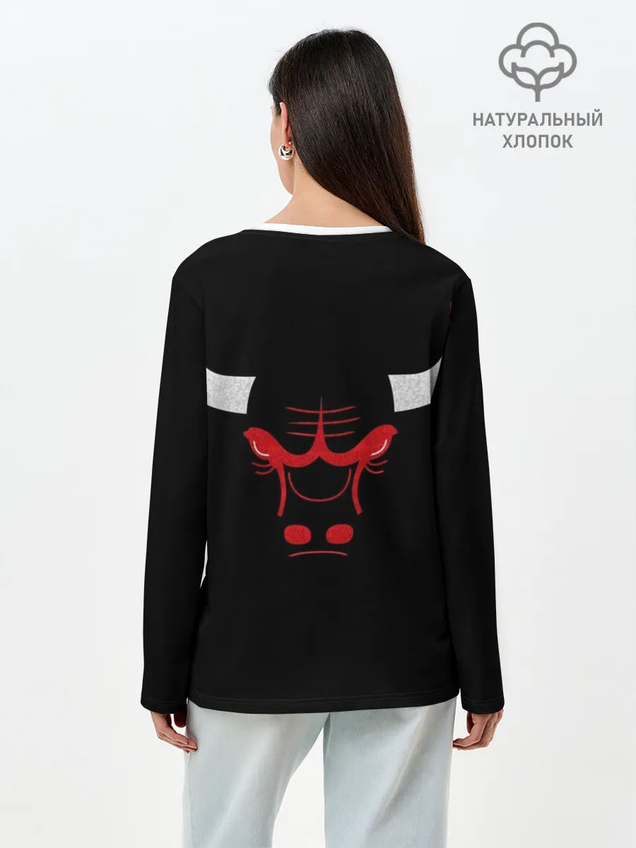 Лонгслив женский. Хлопок / B.C. Chicago Bulls