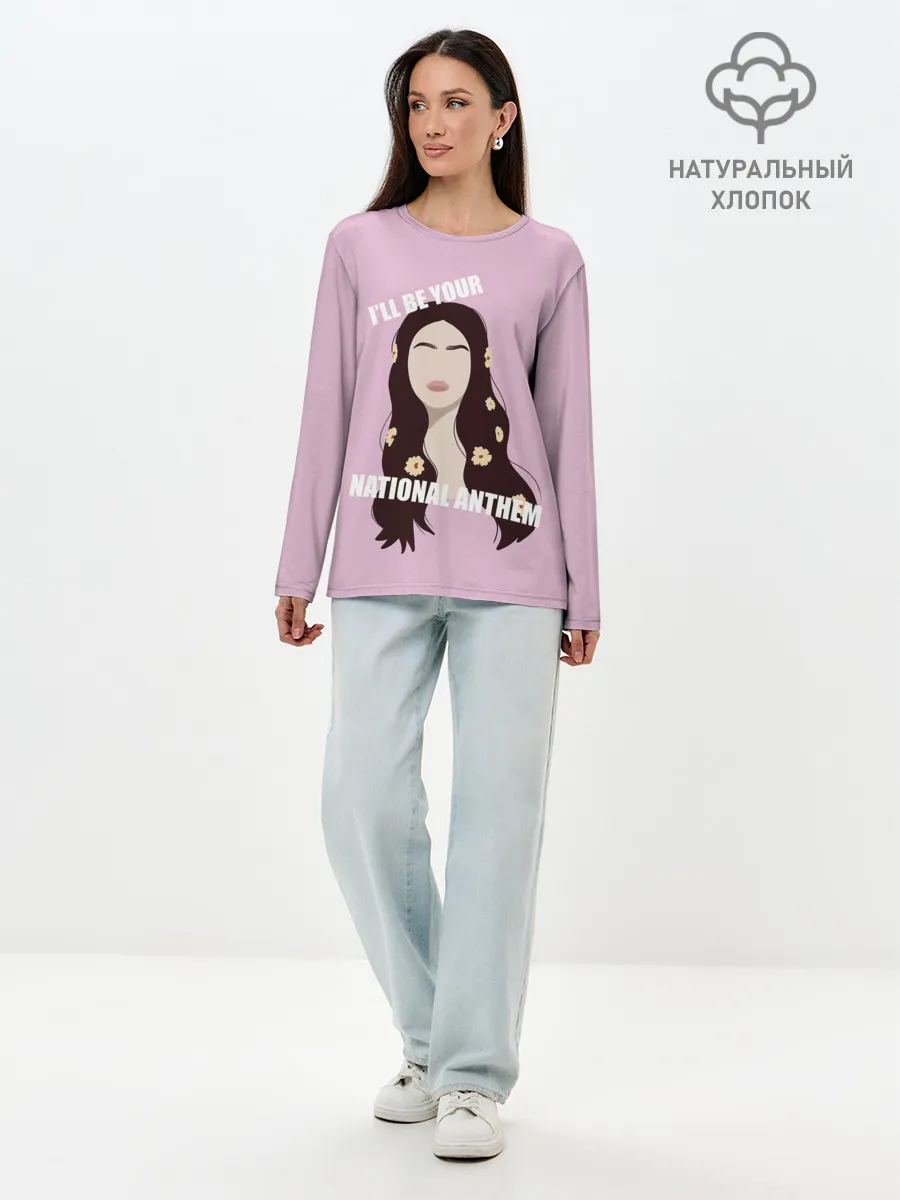 Лонгслив женский. Хлопок / National anthem