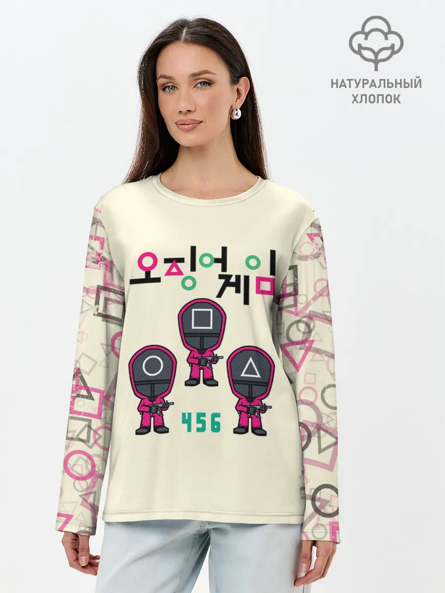Лонгслив женский. Хлопок / 456 | СТРАЖИ