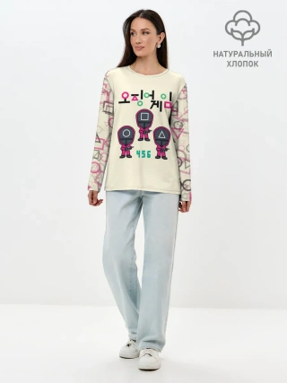 Лонгслив женский. Хлопок / 456 | СТРАЖИ