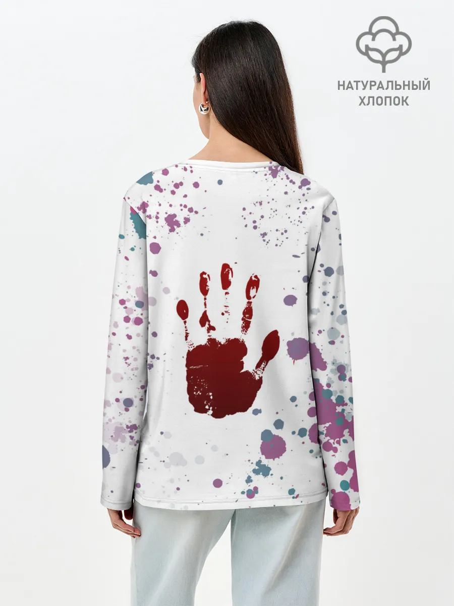 Лонгслив женский. Хлопок / SQUID GAME | ИГРА В КАЛЬМАРА