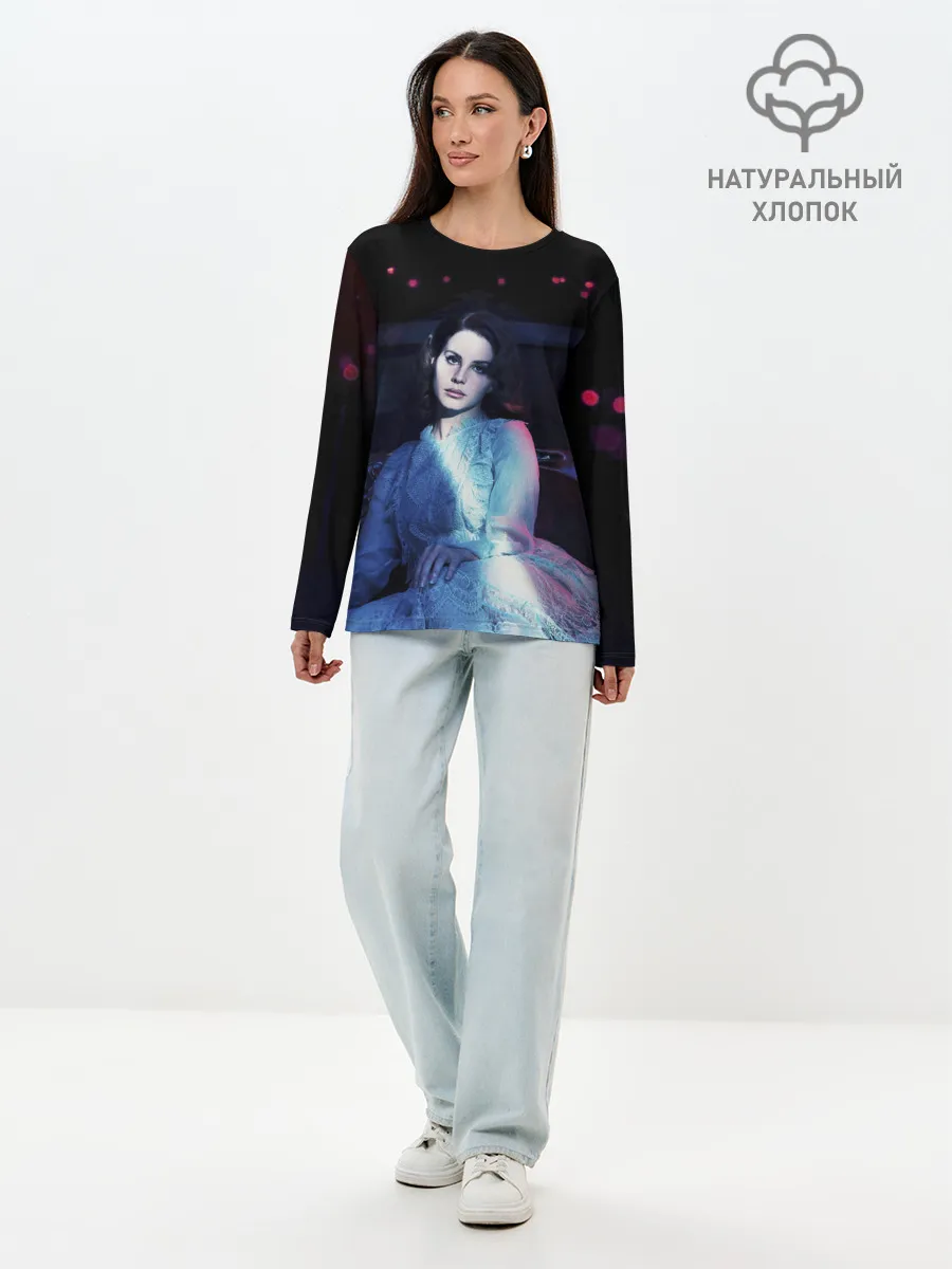Лонгслив женский. Хлопок / Нежная Лана