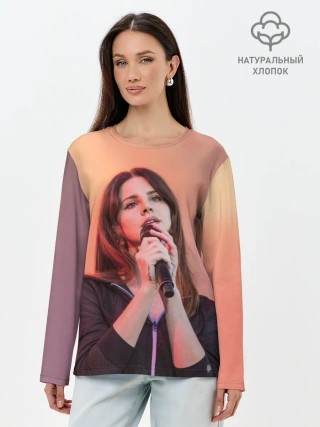 Лонгслив женский. Хлопок / Лана на концерте
