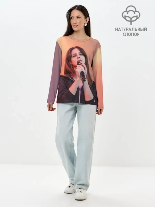 Лонгслив женский. Хлопок / Лана на концерте