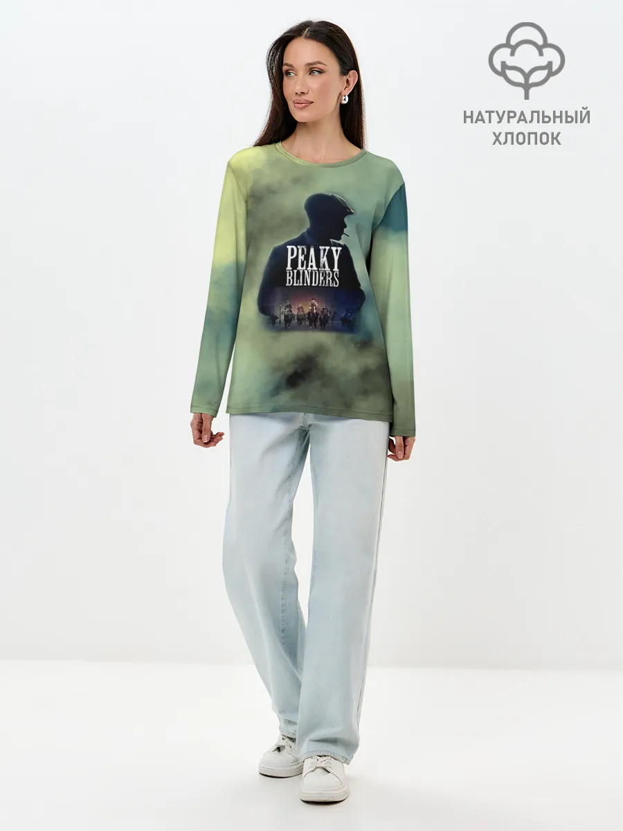 Лонгслив женский. Хлопок / Томас Острые козырьки