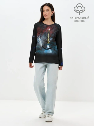 Лонгслив женский. Хлопок / Калик