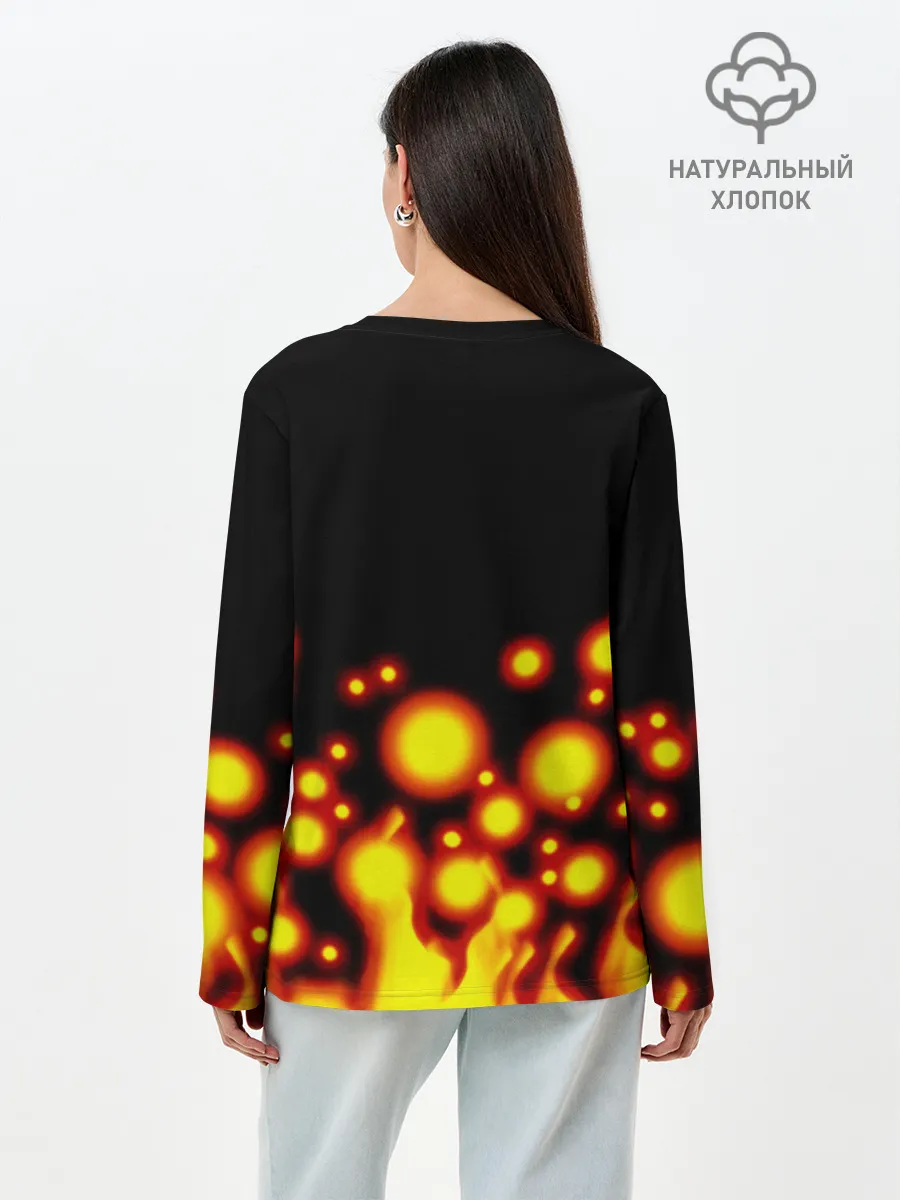 Лонгслив женский. Хлопок / Ванпанчмен / Сайтама Saitama