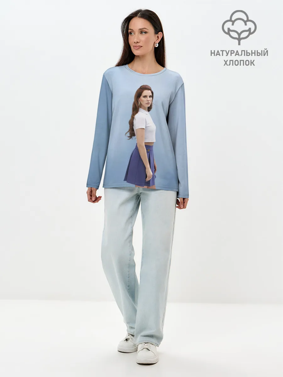 Лонгслив женский. Хлопок / Красивая Лана