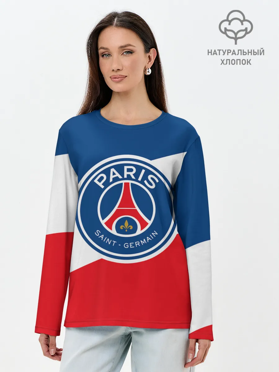 Лонгслив женский. Хлопок / Paris Saint-Germain FC