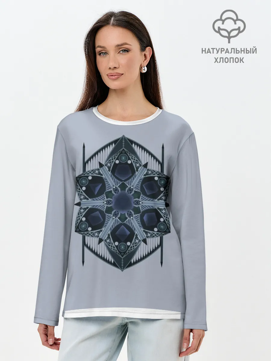 Лонгслив женский. Хлопок / ДнД Готика FULL