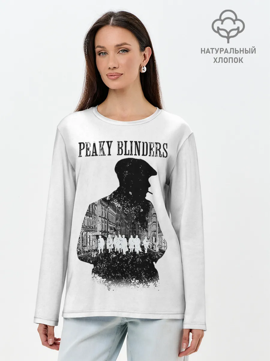 Лонгслив женский. Хлопок / Thomas Shelby Peaky Blinders