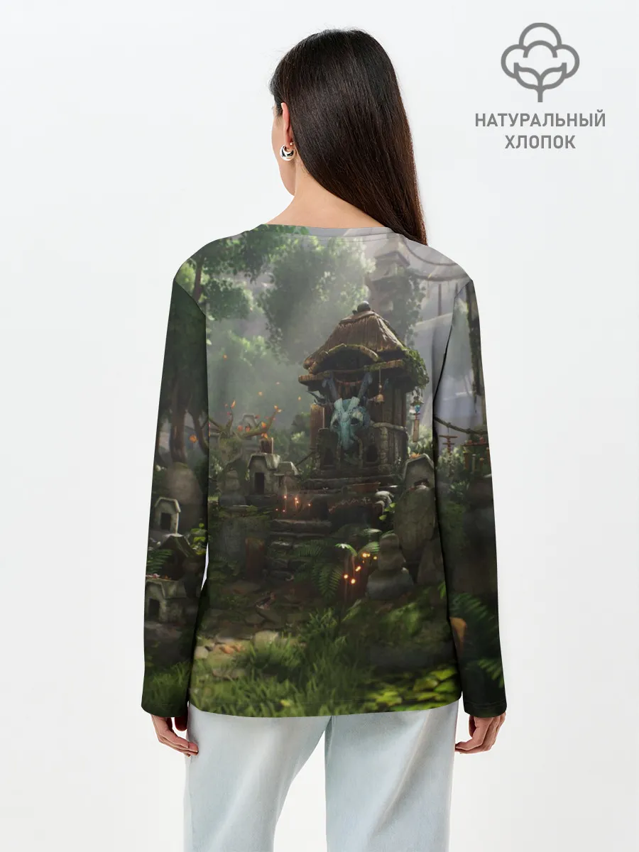 Лонгслив женский. Хлопок / Кена и Мост Духов